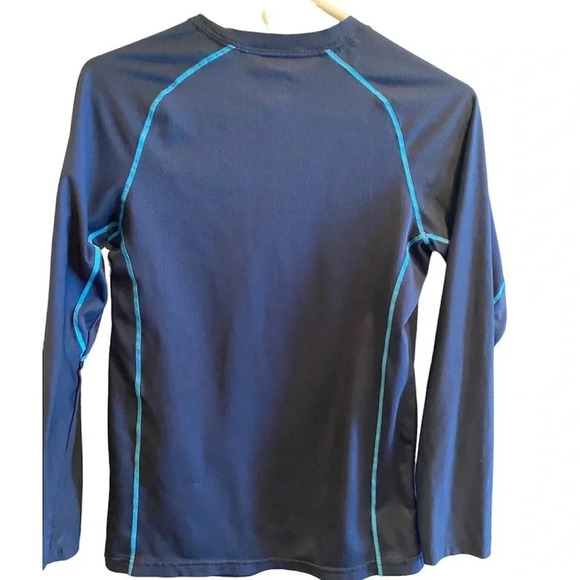 NIKE EUC BOYS NAVY DRI FIT TOP SHIRT TOPS TSHIRT SHIRTS BLUE CASUAL SIZE L LARGE - Picture 2 of 4